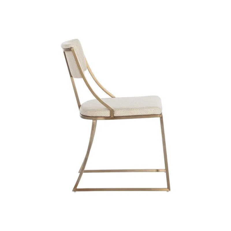 Makena Fabric Upholstered Armless Dining Chair