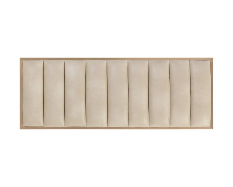 Farley Leather Upholstered Charming Backless Bench