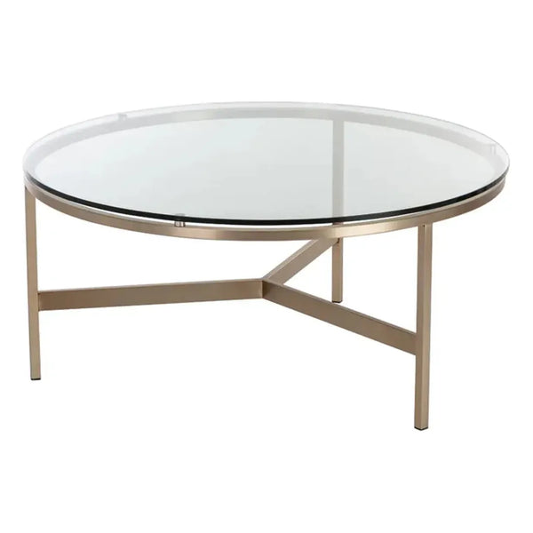 Flato Iron Framed Round Coffee Table