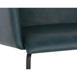 Hensley Leather Upholstered Modern Dining Armchair