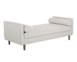 Donnie Leather Upholstered Classic Backless Bench