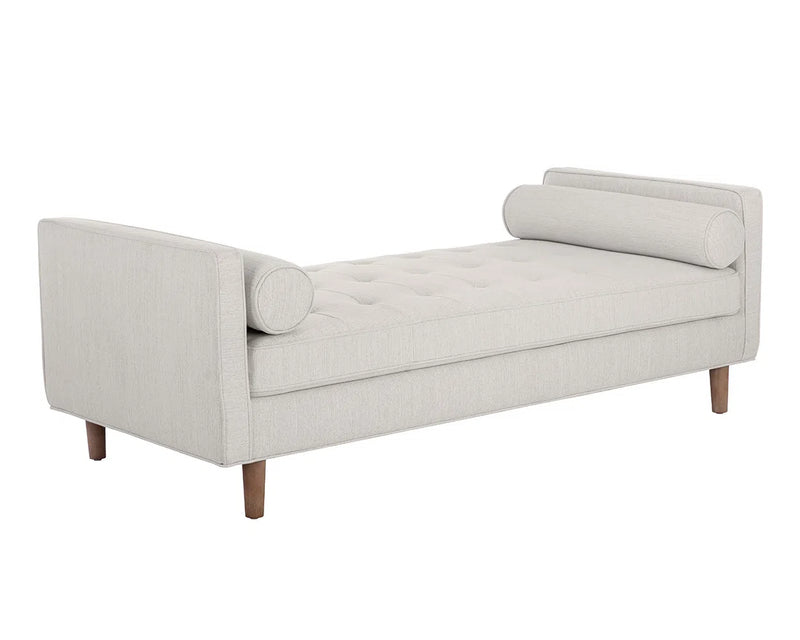 Donnie Leather Upholstered Classic Backless Bench