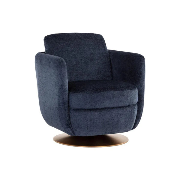 Gilley Fabric Upholstered Swivel Lounge Chair