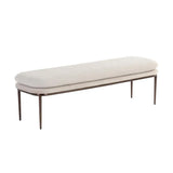 Koffi Fabric Backless Backless Bench