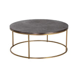 Enya Aluminum Topped Round Coffee Table