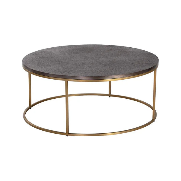 Enya Aluminum Topped Round Coffee Table