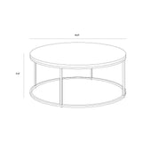 Enya Aluminum Topped Round Coffee Table