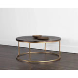 Enya Aluminum Topped Round Coffee Table