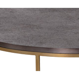 Enya Aluminum Topped Round Coffee Table