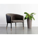 Asher Leather Upholstered Lounge Chair