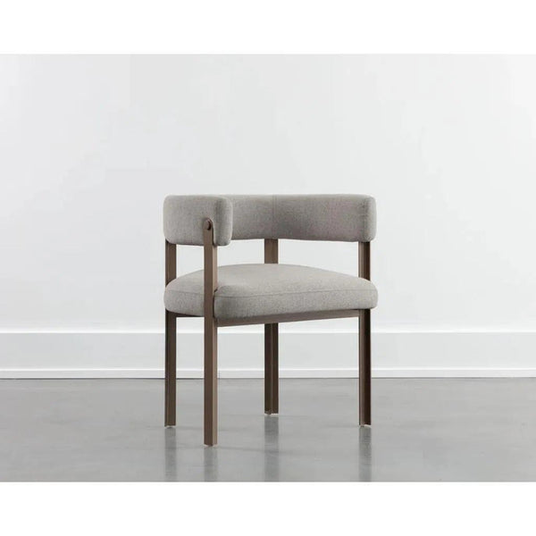 Mae Fabric Upholstered Dining Armchair