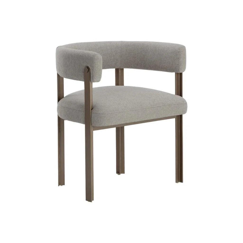 Mae Fabric Upholstered Dining Armchair