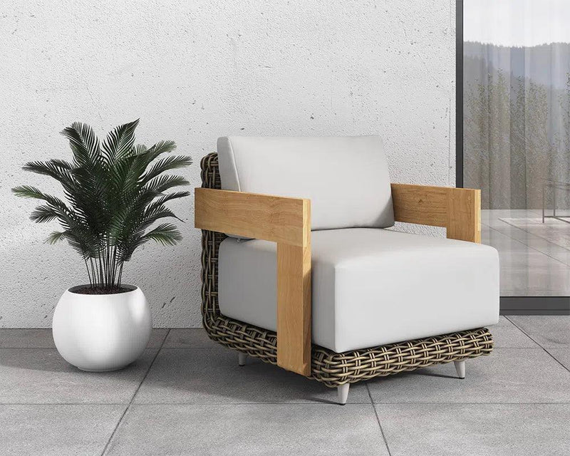 Potenza Armchair Palazzo Cream Stain Resistant Teak