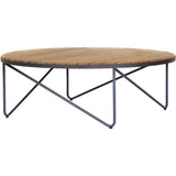 Rimini Coffee Table Modern Teak Wood And Aluminum