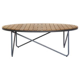 Rimini Coffee Table Modern Teak Wood And Aluminum