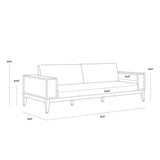 Salerno Fabric Outdoor Sofa