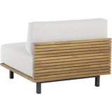 Geneve Cream Fabric Upholstered Outdoor Modular Chair