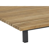 Geneve Aluminum Based Wooden Outdoor Coffee Table