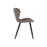 Arabella Leather Upholstered Armless Dining Chair