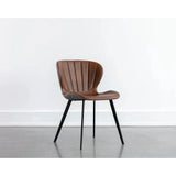 Arabella Leather Upholstered Armless Dining Chair