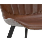 Arabella Leather Upholstered Armless Dining Chair