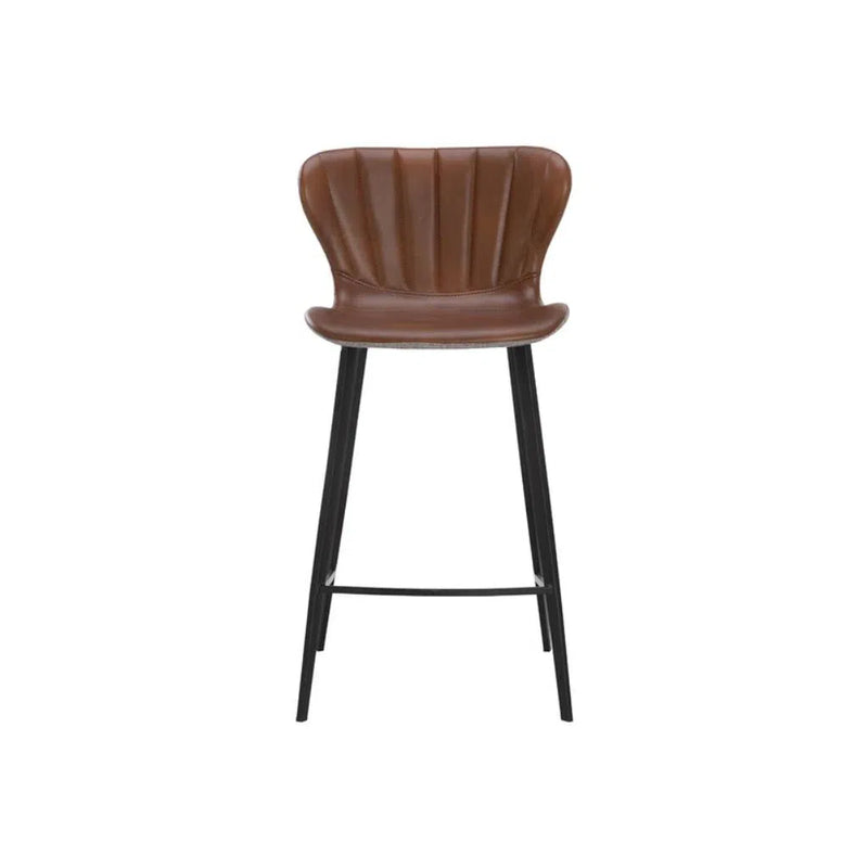 Arabella Leather Upholstered Counter Stool