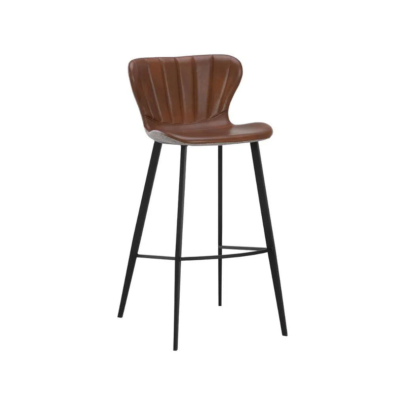 Arabella Leather Upholstered Barstool