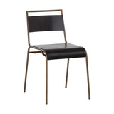 Euroa Steel Stackable Outdoor Armless Dining Chair