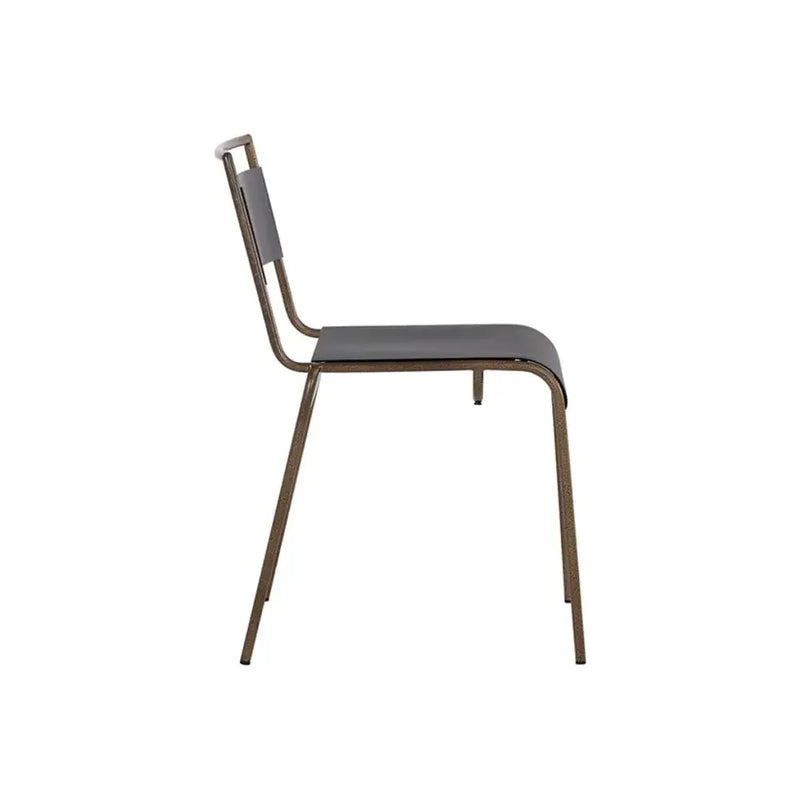 Euroa Steel Stackable Outdoor Armless Dining Chair