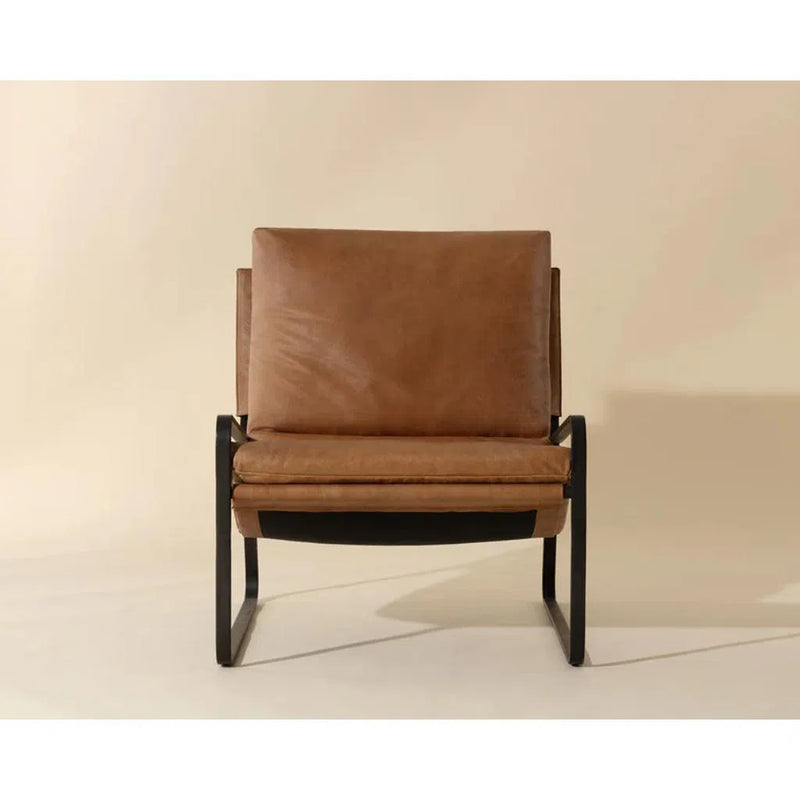 Zancor Leather Upholstered Lounge Chair