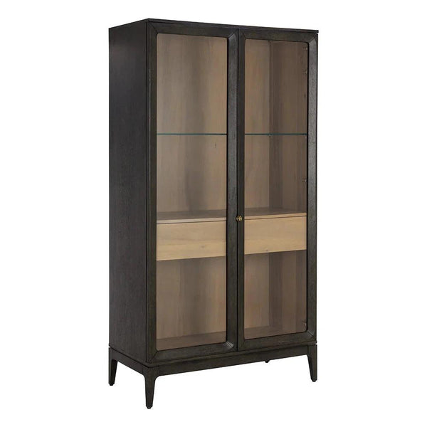 Cecilia Display Cabinet Mid-Century Design With Glass Doors