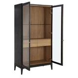 Cecilia Display Cabinet Mid-Century Design With Glass Doors