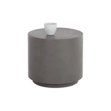 Rubin Concrete Outdoor Round End Table