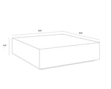 Frezco Minimalist Designed Wooden Coffee Table