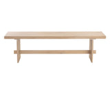 Linus Wooden Mid Century Modern Backless Bench