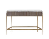 Mauro Console Table With Marble Top And Antique Brass