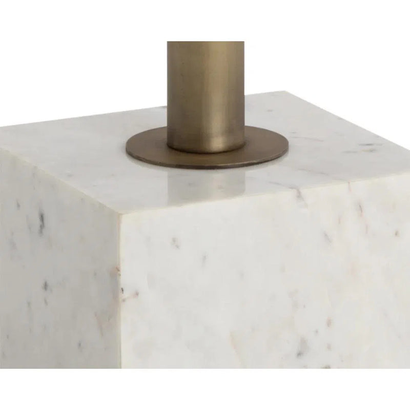 Kata Marble Based Iron Round Bar Table