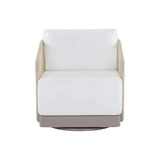 Allariz Fabric Outdoor Swivel Armchair