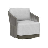 Allariz Fabric Outdoor Swivel Armchair