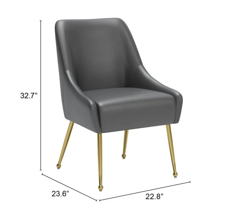 Maxine Polyester Upholstered Armless Dining Chair