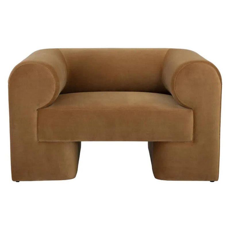 Ionic Fabric Upholstered Armchair