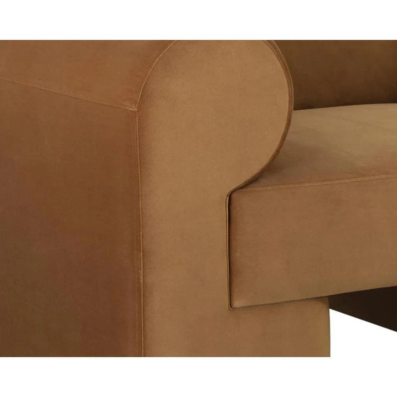 Ionic Fabric Upholstered Armchair