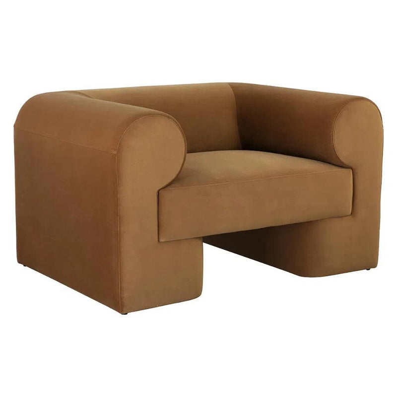 Ionic Fabric Upholstered Armchair