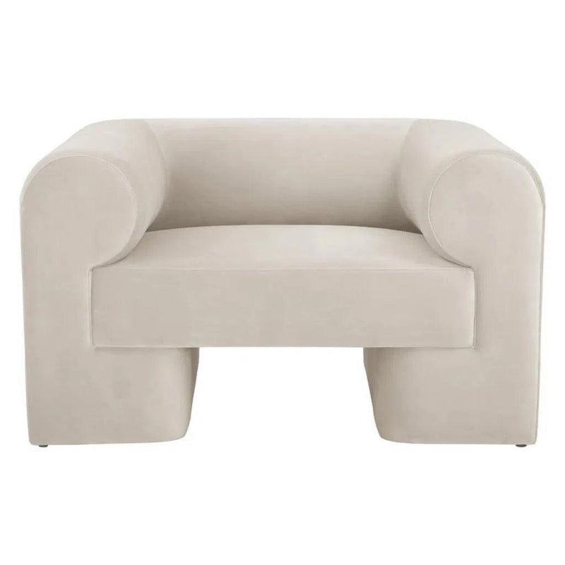 Ionic Fabric Upholstered Armchair