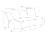 Sarasota Modular Sofa Rhapsody Greige With Throw Pillows