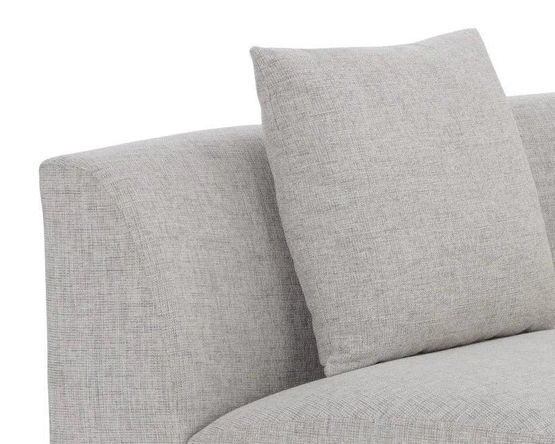 Sarasota Modular Sofa Rhapsody Greige With Throw Pillows