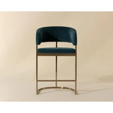 Marris Leather Upholstered Modern Counter Stool