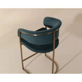 Marris Leather Upholstered Modern Counter Stool