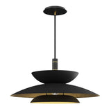 Timea Pendant Light Sleek Black And Brass Design