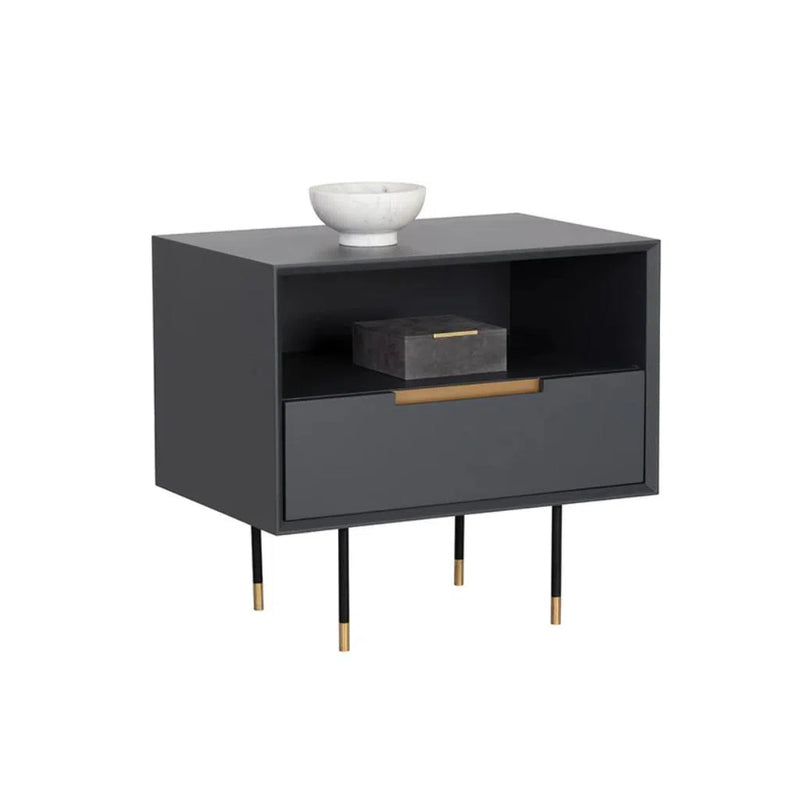 Danbury Wooden Steel Nightstand